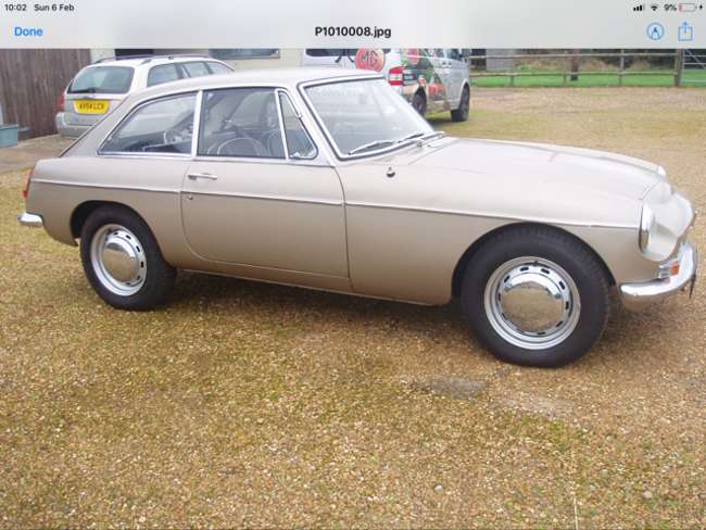 1968 MG C GT-Sold