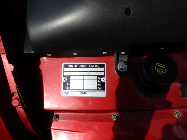 1993 MG R V8 Roadster-Sold