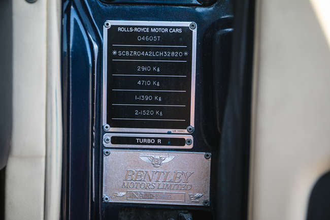 1990 Bentley Turbo R Saloon-For Sale