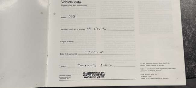 1990 BMW 325i Sport (E30)-For Sale