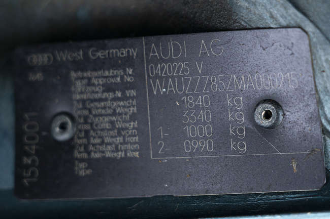1992 Audi Quattro Turbo 20V (RR)-Sold