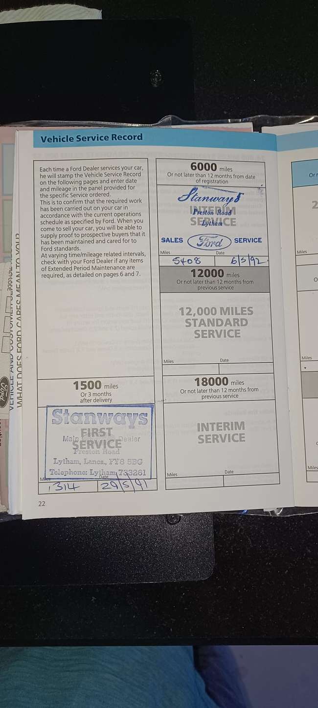 1990 Ford Sierra Sapphire 2.0 Ghia Auto - One Owner, 11,900 -Sold