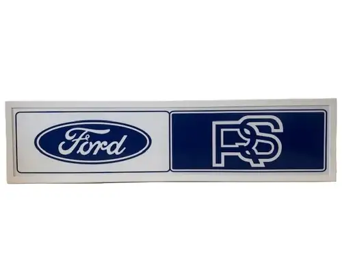 Metal Framed 'Ford RS' Illuminated Sign-For Sale