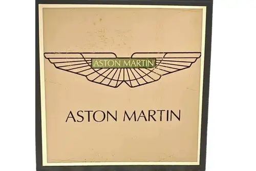 'Aston Martin'-Style Illuminated Sign-For Sale