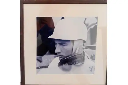 Sir Stirling Moss-Signed 'Monday April 23 1962' Monocrome Po-For Sale