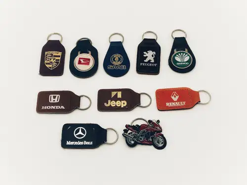 A Collection Of Ten Key Fobs-For Sale