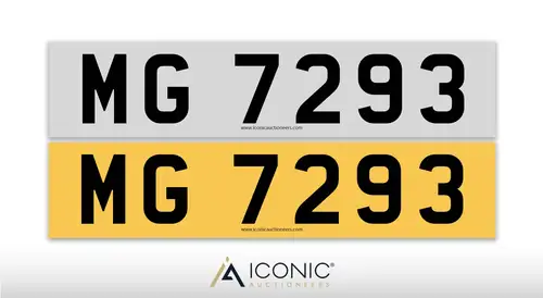 UK Registration Number MG 7293-For Sale