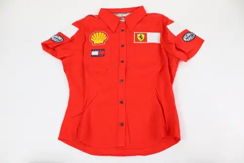 2000s Ferrari Tommy Hilfiger Formula 1 Polo Shirt -For Sale