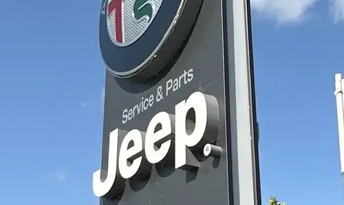 Jeep Dealership Illuminated Letters Sign-For Sale