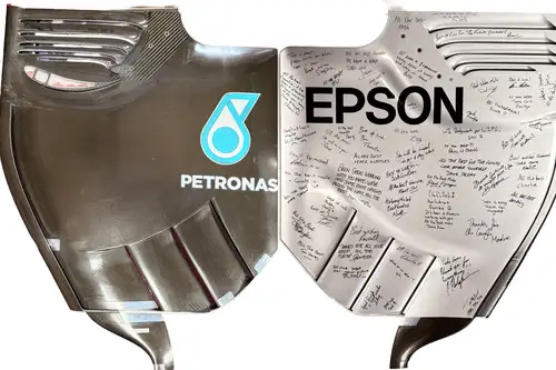 Mercedes-Benz AMG Petronas Multi-Signed 2015 Rear Wing End P-For Sale