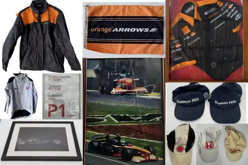 Formula 1 Motor Racing Memerobilia Collected by a Senior Race Enginneer Over the Decades