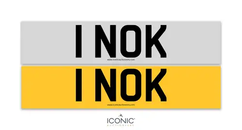UK Registration Number 1 NOK-For Sale