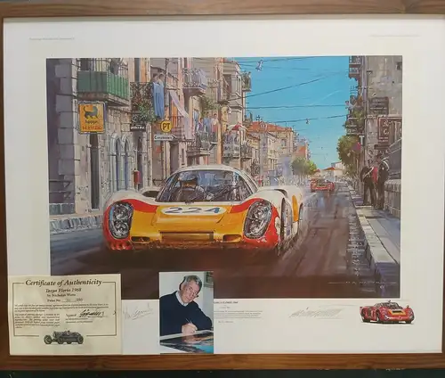 'Targa Florio 1968' Signed Limited Edition Print-For Sale