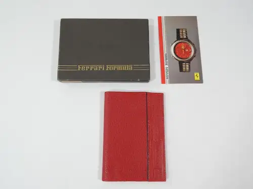 Ferrari Formula Cartier 1980’s Passport Folder Pouch Wallet-For Sale