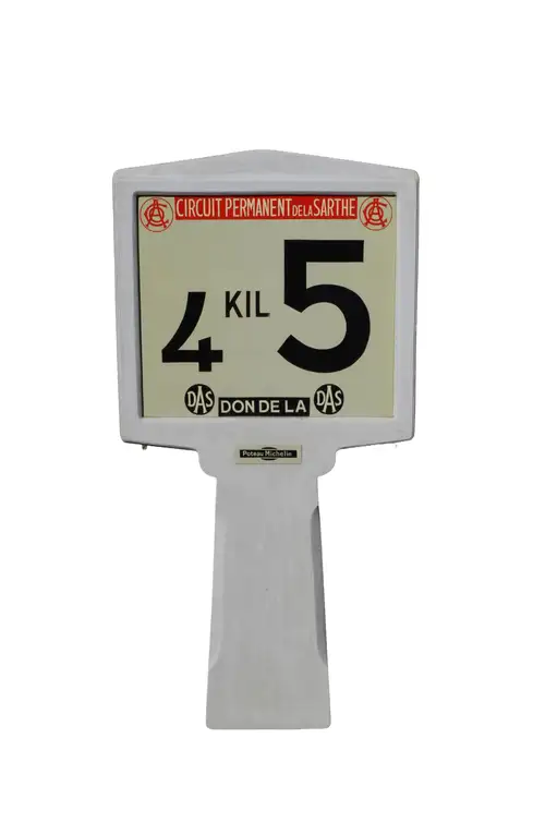 A Full Sized Replica of a Le Mans Kilometre Sign-For Sale