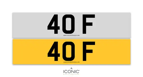 UK Registration Number 40 F-For Sale