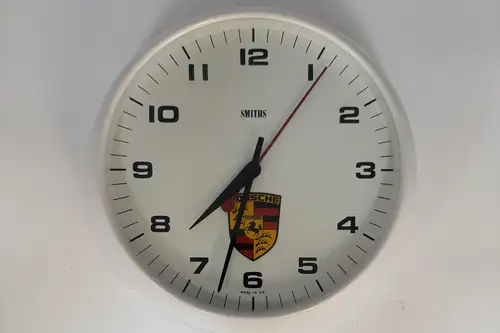 Porsche Wall Clock by Smiths Industries Ltd of Great Britain-For Sale
