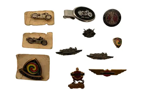 An Interesting Selection of Harley-Davidson Pin Badges-For Sale
