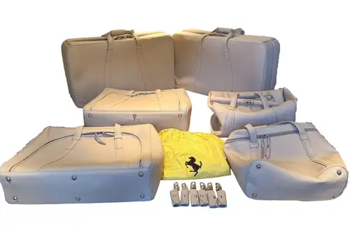 Unused Ferrari 550 Maranello Six-Piece Schedoni Leather Lugg-Sold