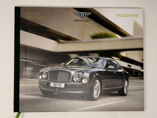 Bentley Mulsanne Limited Edition Book-For Sale