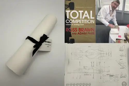 Limited Edition Brawn GP-Signed Technical Drawing 121/475 Pl-Sold