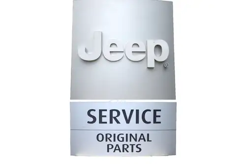 Large Jeep Service and Original Parts Main Dealership Sign -For Sale