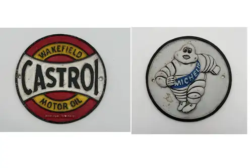 A Pair of Reproduction Caste Metal Advertising Signs-For Sale