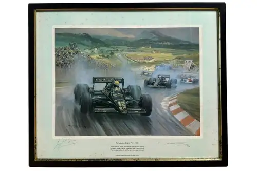 Lotus 97T Portuguese Grand Prix 1985 Limited Edition Print by Michael Turner