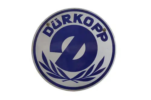 Durkopp Round Glass Sign-For Sale