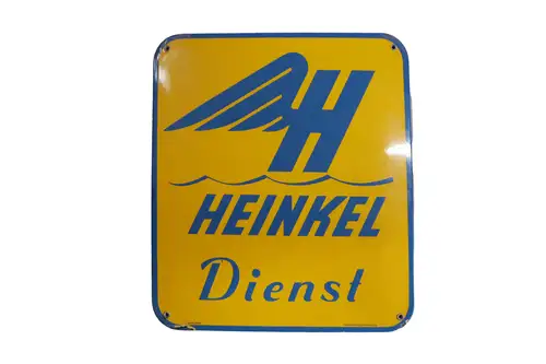 Heinkel Dienst Enamel Sign