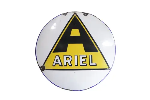 1930s Ariel Round Enamel Sign-For Sale