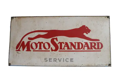 1930s MotoStandard Service Enamel Sign-For Sale