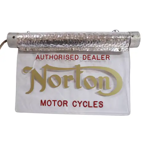 1940s Norton Light Box Showroom Sign-For Sale