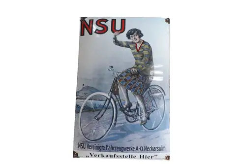 NSU Bicycle Enamel Sign-For Sale