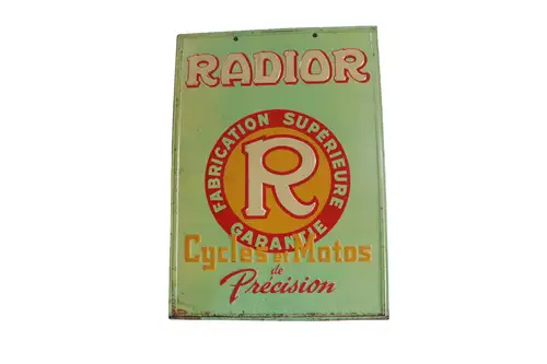 Radior Cycles Double Sided Enamel Sign-For Sale