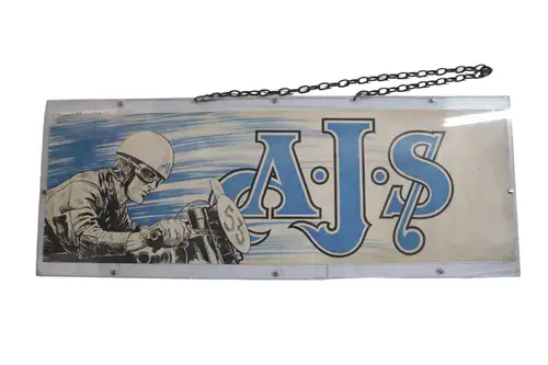 AJS Window Poster on Perspex-For Sale