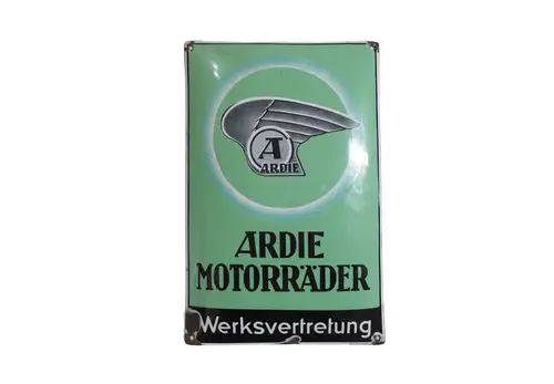 Ardie Motorrader Winged Enamel Sign-For Sale