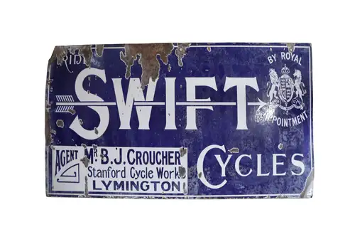 Swift Cycles Large Enamel Sign-For Sale