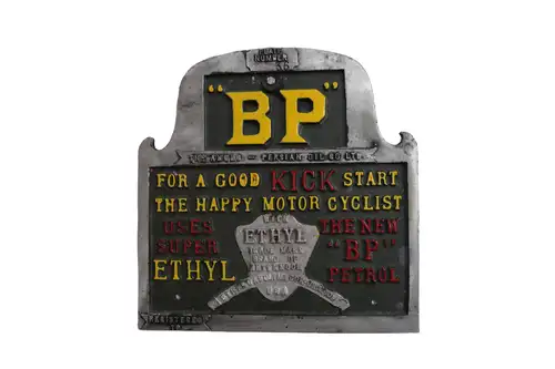 BP Cast Aluminium Sign-For Sale