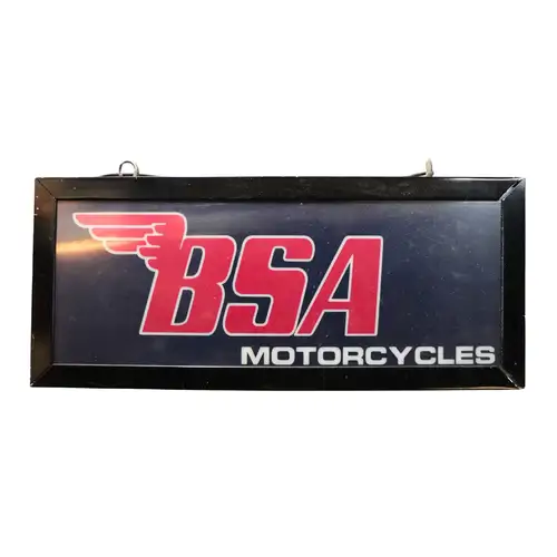 BSA Light Box Showroom Sign-For Sale