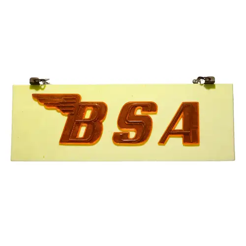 BSA Neon Showroom Plastic Sign