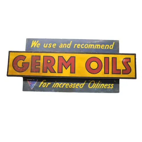 Germs Oil Wooden Sign-For Sale