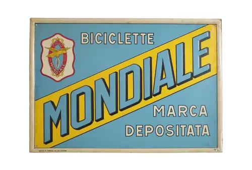 Mondiale Biciclette Enamel Sign-For Sale