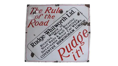 Rudge Whitworth Enamel Sign-For Sale
