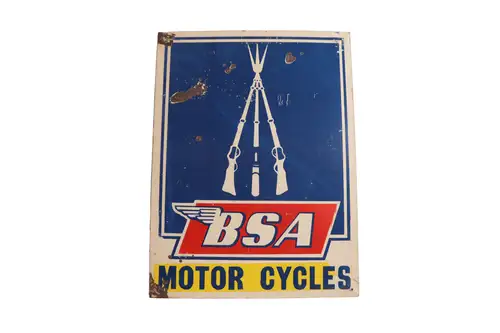 BSA Motor Cycles Enamel Sign-For Sale