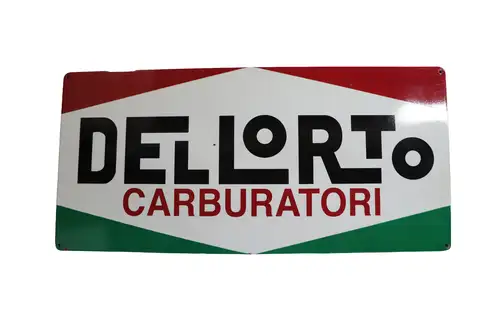 1960s Dellorto Carburatori Enamel Sign-For Sale