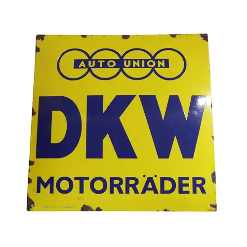 Auto Union DKW Motorader Enamel Sign-For Sale