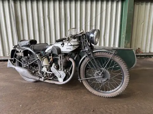 1934 Norton Model 18 with Swallow Sidecar 490cc-Sold