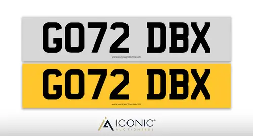 UK Registration Number GO72 DBX-For Sale