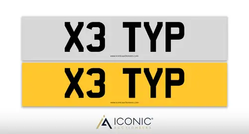 UK Registration Number X3 TYP-For Sale